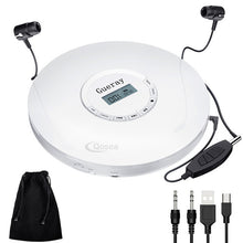 Load image into Gallery viewer, Round Style CD Player Portable Headset HiFi Music Reproductor CD Walkman Discman Player Rechargeable Shockproof Lecteur CD