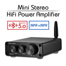 Load image into Gallery viewer, 2020 Nobsound Mini TPA3116 Bluetooth 5.0 HiFi Power Amplifiers Stereo Home Audio Digital Sound Amplifier With Treble Bass