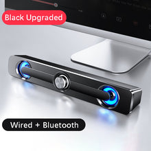 Load image into Gallery viewer, USB Wired Powerful Computer Speaker Bar Stereo Subwoofer Bass speaker Surround Sound Box for PC Laptop phone Tablet MP3 MP4