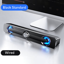 Load image into Gallery viewer, USB Wired Powerful Computer Speaker Bar Stereo Subwoofer Bass speaker Surround Sound Box for PC Laptop phone Tablet MP3 MP4