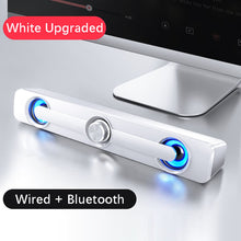 Load image into Gallery viewer, USB Wired Powerful Computer Speaker Bar Stereo Subwoofer Bass speaker Surround Sound Box for PC Laptop phone Tablet MP3 MP4