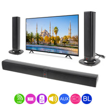 Load image into Gallery viewer, BS-36 Home Theater Surround Multi-function Bluetooth Soundbar Speaker with 4 Full Range Horns Support Foldable Split for TV/PC