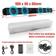 Load image into Gallery viewer, 2020 New Wireless Bluetooth Soundbar Stereo Speaker Home Theater TV Sound Bar Subwoofer Music Player