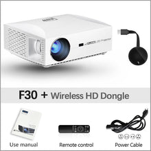 Load image into Gallery viewer, AUN LED Projector F30/UP,1920x1080P Resolution. Upgrade 6500 lumen, Full HD Projector for home cinema, HDMI 3D beamer, P