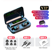 Load image into Gallery viewer, Mini Wireless Bluetooth 5.0 TWS Earphones IPX7 Waterproof 2000 mAh