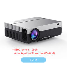 Load image into Gallery viewer, Touyinger T26L T26K 1080p LED full HD Projector Video beamer 5500 Lumen FHD 3D Home cinema HDMI ( Android 9.0 wifi AC3 optional)