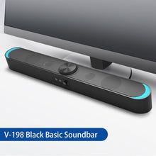 Load image into Gallery viewer, BS-36 Home Theater Surround Multi-function Bluetooth Soundbar Speaker with 4 Full Range Horns Support Foldable Split for TV/PC