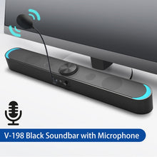 Load image into Gallery viewer, BS-36 Home Theater Surround Multi-function Bluetooth Soundbar Speaker with 4 Full Range Horns Support Foldable Split for TV/PC