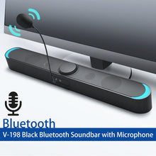 Load image into Gallery viewer, BS-36 Home Theater Surround Multi-function Bluetooth Soundbar Speaker with 4 Full Range Horns Support Foldable Split for TV/PC