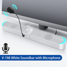 Load image into Gallery viewer, BS-36 Home Theater Surround Multi-function Bluetooth Soundbar Speaker with 4 Full Range Horns Support Foldable Split for TV/PC