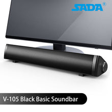Load image into Gallery viewer, BS-36 Home Theater Surround Multi-function Bluetooth Soundbar Speaker with 4 Full Range Horns Support Foldable Split for TV/PC