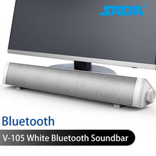 Load image into Gallery viewer, BS-36 Home Theater Surround Multi-function Bluetooth Soundbar Speaker with 4 Full Range Horns Support Foldable Split for TV/PC