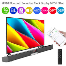 Load image into Gallery viewer, BS-36 Home Theater Surround Multi-function Bluetooth Soundbar Speaker with 4 Full Range Horns Support Foldable Split for TV/PC