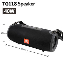 Load image into Gallery viewer, 40W TG118 Bluetooth speaker outdoor wireless Column Subwoofer Music Center