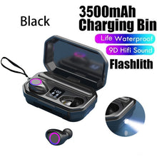 Load image into Gallery viewer, 3500mAh Bluetooth Earphones Wireless Headphones Touch Control LED