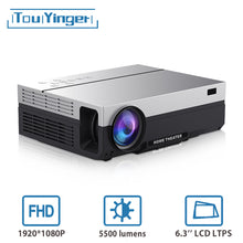 Load image into Gallery viewer, Touyinger T26L T26K 1080p LED full HD Projector Video beamer 5500 Lumen FHD 3D Home cinema HDMI ( Android 9.0 wifi AC3 optional)