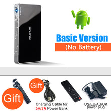 Load image into Gallery viewer, BYINTEK P10 smart android wifi mini pocket pico portable beamer led dlp lAsEr mobile projector For smartphone 4K 3D cinema