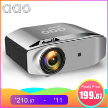 Load image into Gallery viewer, AAO Native 1080p Full HD Projector YG620 LED Proyector 1920x 1080P 3D Video YG621 Wireless WiFi Multi-Screen Beamer Home Theater