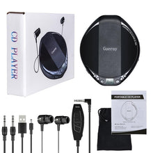 Load image into Gallery viewer, Portable CD Player with Headphones Compact Walkman Player Reproductor CD Shockproof Anti-Skip Personal Car Music Disc Player