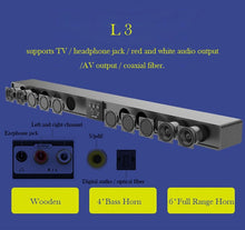 Load image into Gallery viewer, L2 L3 Bluetooth Soundbar wall pure wood speaker sound bar home theater Subwoofer Bluetooth 3D surround sound 12 horn Integrate