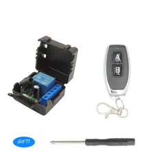 Load image into Gallery viewer, 433Mhz Universal Wireless Remote Switch Control DC 12V 1CH relay Receiver Module 5pieces RF Transmitter Lock Control Room Lights
