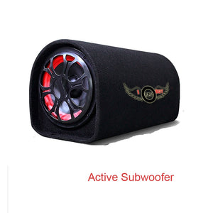 5" 120watts 4 ohm Car Audio Active Subwoofer Tunnel Speaker Portable Boom Box 12v 220v 2 in 1 Bluetooth Speakers