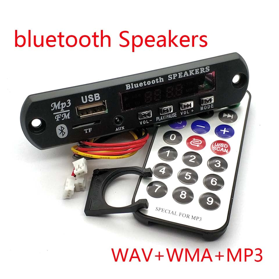 Wireless Bluetooth 12V MP3 WMA Decoder Board Audio Module USB TF Radio FM AUX For Car Accessories