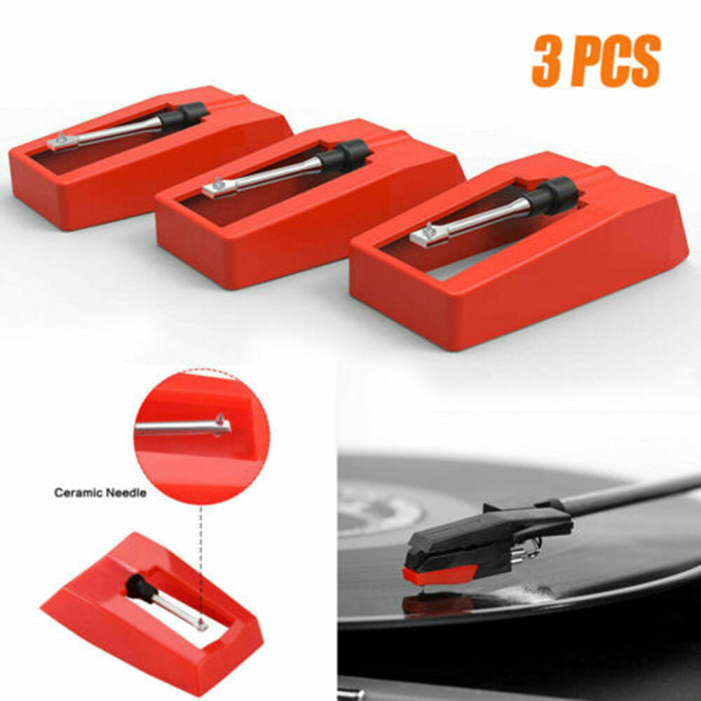 3Pcs Diamond Replacement Stylus Record Player Needle For LP Turntable vinyl player Phonograph Records Gramophone Accessories
