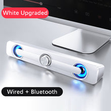 Load image into Gallery viewer, USB Wired Powerful Computer Speaker Bar Stereo Subwoofer Bass speaker Surround Sound Box for PC Laptop phone Tablet MP3 MP4
