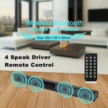 Laden Sie das Bild in den Galerie-Viewer, HobbyLane Wireless Soundbar With Bluetooth Wireless Bluetooth Sound Bar Speaker System TV Home Theater Soundbar Subwoofer d25
