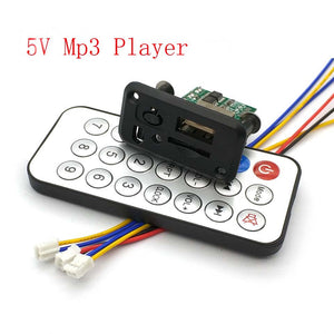 Mini 5V MP3 Decoder Board 3W*2 Decoding Module MP3 WAV U disk TF Card USB Amplifier Speaker Audio Board With Remote Control Wire