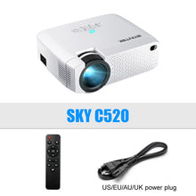 Load image into Gallery viewer, BYINTEK C520 2020 latest Mini Projector,Portable LED for Cell Phone 1080P 3D 4K home movie theater (Optional Android 10 TV Box)

