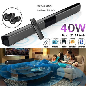 2020 New Wireless Bluetooth Soundbar Stereo Speaker Home Theater TV Sound Bar Subwoofer Music Player