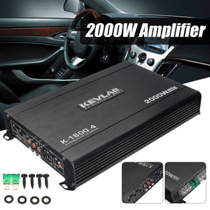 2000W 4 Channel Car Amplifier Speaker Vehicle Amplifier Power Stereo Amp Auto Audio Power Amplifier Car Audio Amplifier