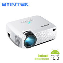 Laden Sie das Bild in den Galerie-Viewer, BYINTEK C520 2020 latest Mini Projector,Portable LED for Cell Phone 1080P 3D 4K home movie theater (Optional Android 10 TV Box)

