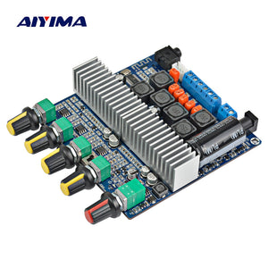 AIYIMA TPA3116 Subwoofer Amplifier Board 2.1 Channel High Power Bluetooth 4.2 Audio Amplifiers DC12V-24V 2*50W+100W Amplificador