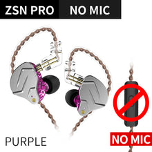 将图片加载到图库查看器，NEW KZ ZSN PRO 1BA+1DD KZ Hybrid Earphone headset HIFI Earbuds
