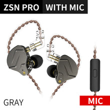 将图片加载到图库查看器，NEW KZ ZSN PRO 1BA+1DD KZ Hybrid Earphone headset HIFI Earbuds
