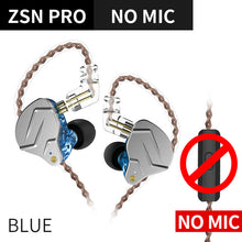 गैलरी व्यूवर में इमेज लोड करें, NEW KZ ZSN PRO 1BA+1DD KZ Hybrid Earphone headset HIFI Earbuds
