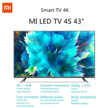 Load image into Gallery viewer, Xiaomi TV 4S 4K HDR Smart TV 2+8GB 43
