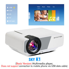 Load image into Gallery viewer, BYINTEK Mini Projector K1plus, Portable Home Theater Beamer,LED Proyector for Smartphone 1080P 3D 4K Cinema Stock in Brazil
