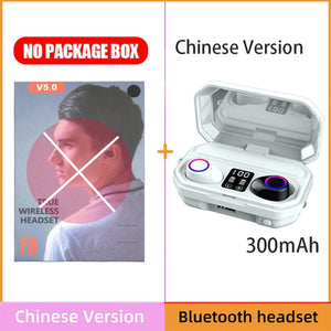 3500mAh Bluetooth Earphones Wireless Headphones Touch Control LED