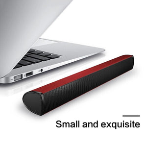 Portable Mini Audio Laptop Computer PC Speaker Subwoofer USB Soundbar Sound Bar Stick Music Player Speakers For Tablet