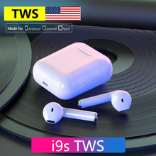 将图片加载到图库查看器，Original i9s TWS Wireless Headphones Bluetooth Earphone Air Earbuds Sport Handsfree Headset With Charging Box For iPhone Android
