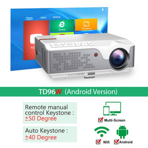 ThundeaL Full HD 1080P Projector TD96 Optional Android WiFi LED Proyector Native 1920 x 1080P 3D Home Theater Smart phone Beamer