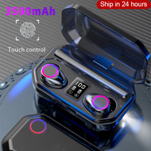 Load image into Gallery viewer, 3500mAh Bluetooth Earphones Wireless Headphones Touch Control LED
