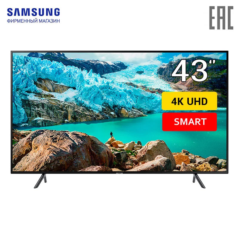 Smatr TV Samsung UE43RU7170UXRU television 4k home video equipment digital dvb dvb-t dvb-t2 43 Inches