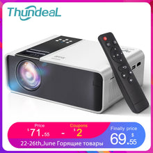 गैलरी व्यूवर में इमेज लोड करें, ThundeaL HD Mini Projector TD90 Native 1280 x 720P LED Android WiFi Projector Video Home Cinema 3D HDMI Movie Game Proyector
