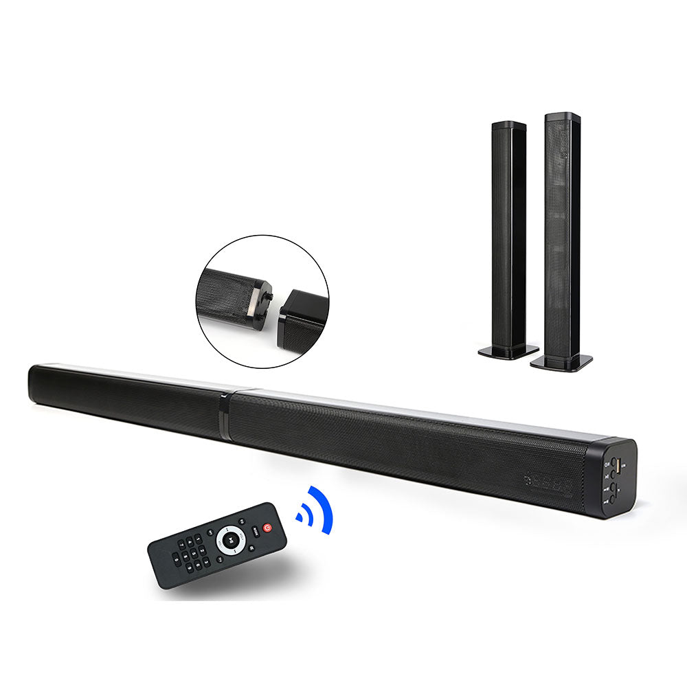 40W  TV Sound Bar speaker With Bluetooth  Home theater Surround Sound System Soundbar 3D Daul stereo speakers supportl AUX/USB
