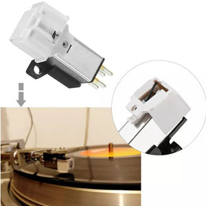 Magnetic Cartridge Stylus With LP Vinyl Record Needle For Phonograph Turntable Gramophone Record Stylus Needle Accessories